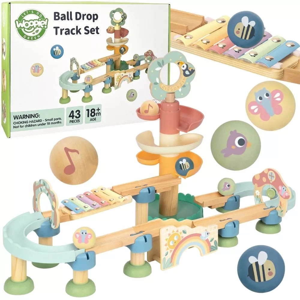 WOOPIE GREEN medinis rutulinis takelis su garso efektais